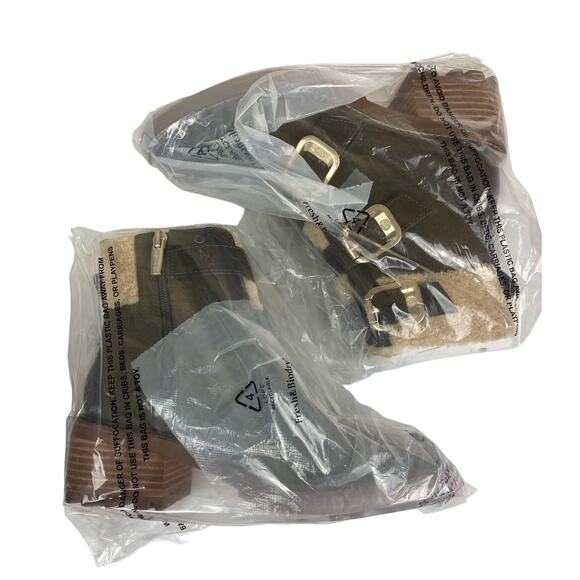 Vince Camuto Klerica   Leather Suede  Moto Hiker Shearling Boot Size 7M NEW - Picture 7 of 8